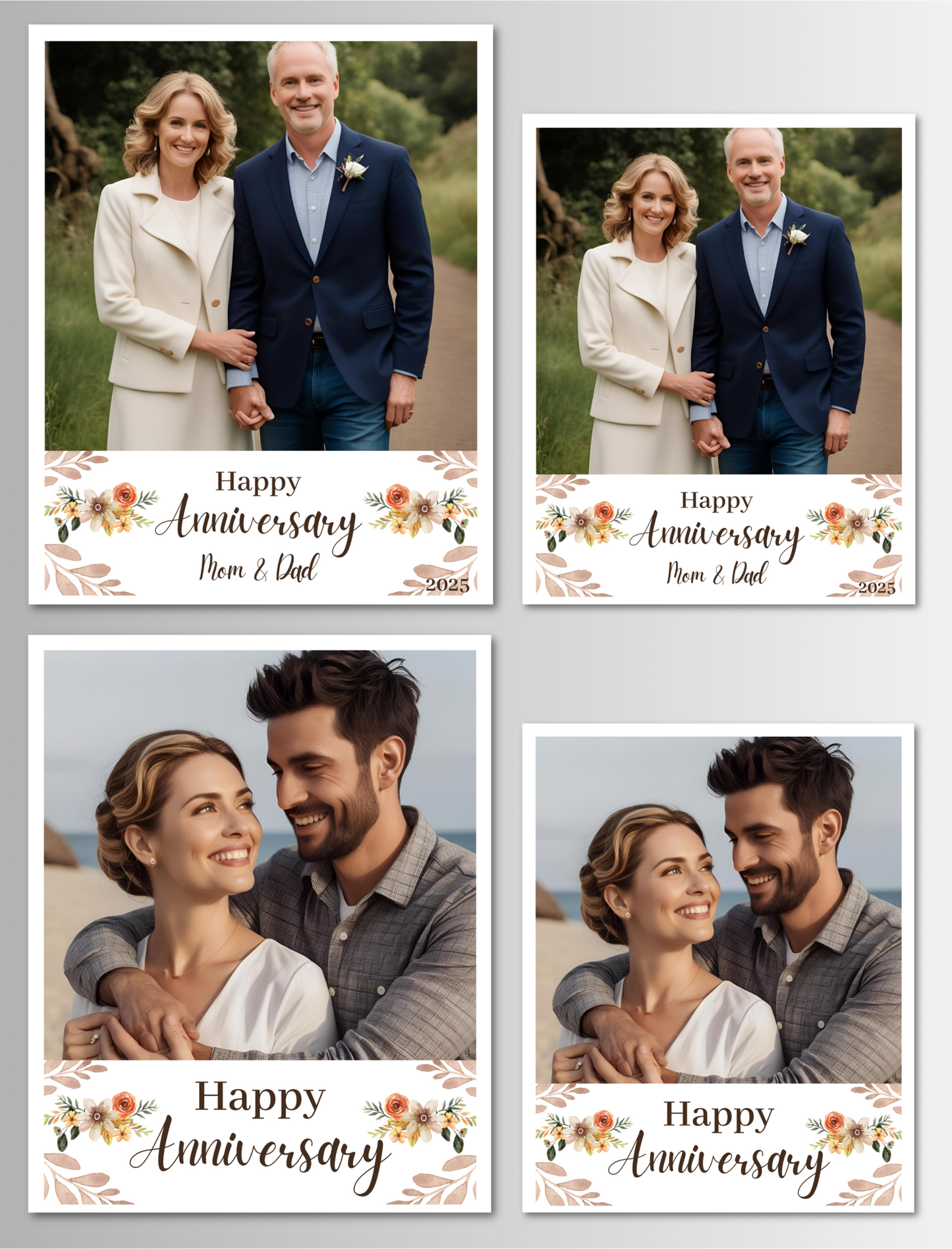 Anniversary Photo Magnet Card