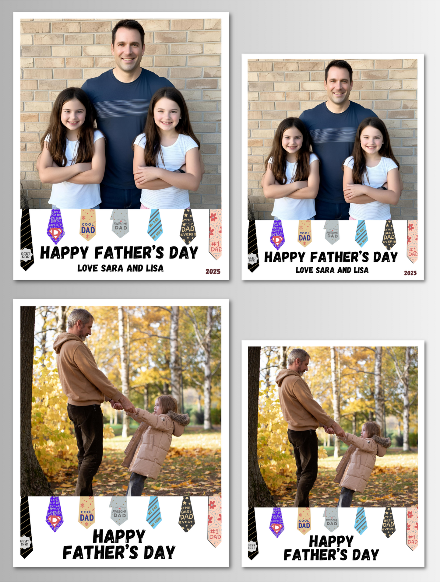 Father's Day Photo Magnet Card
