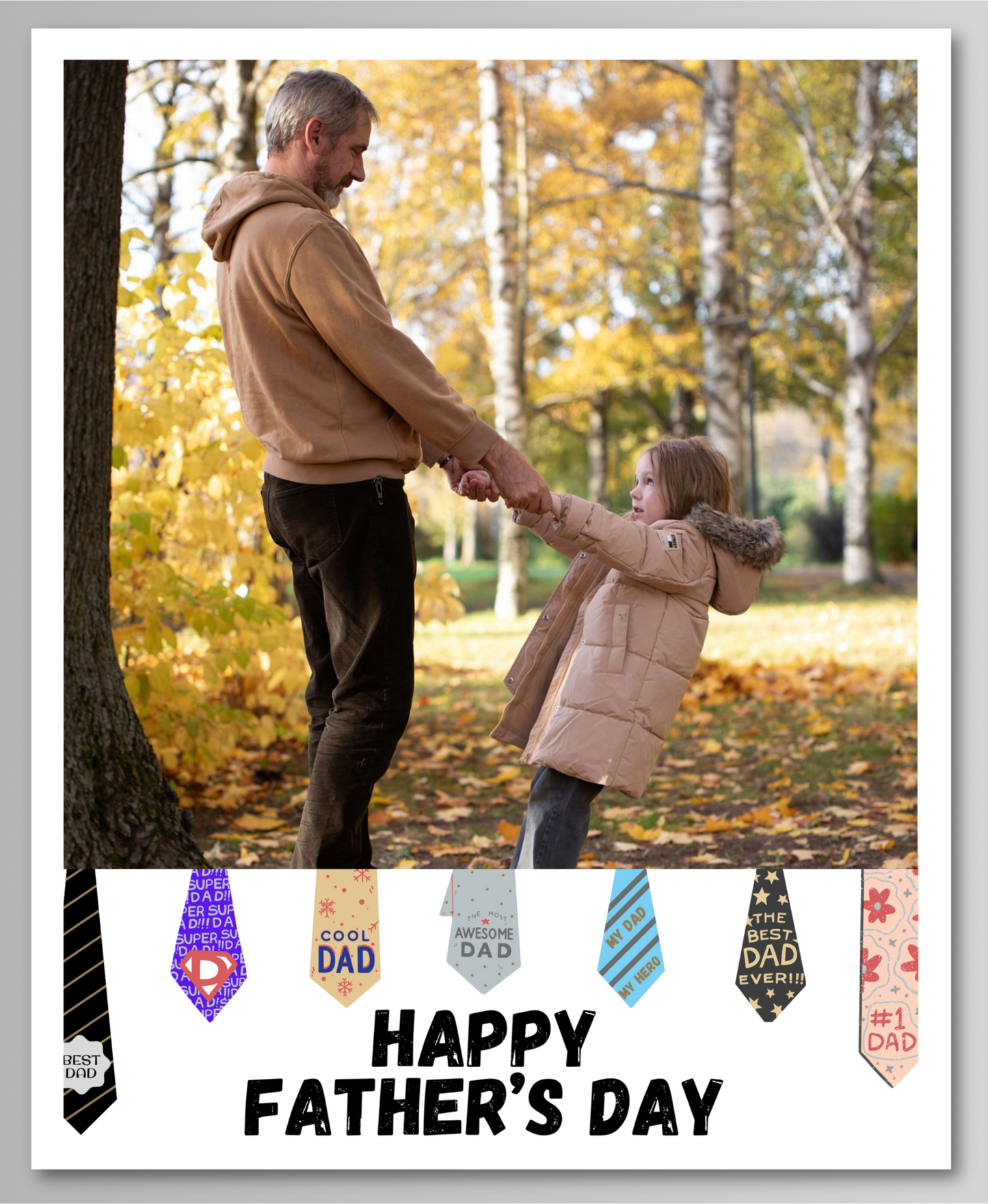 Father's Day Photo Magnet Card