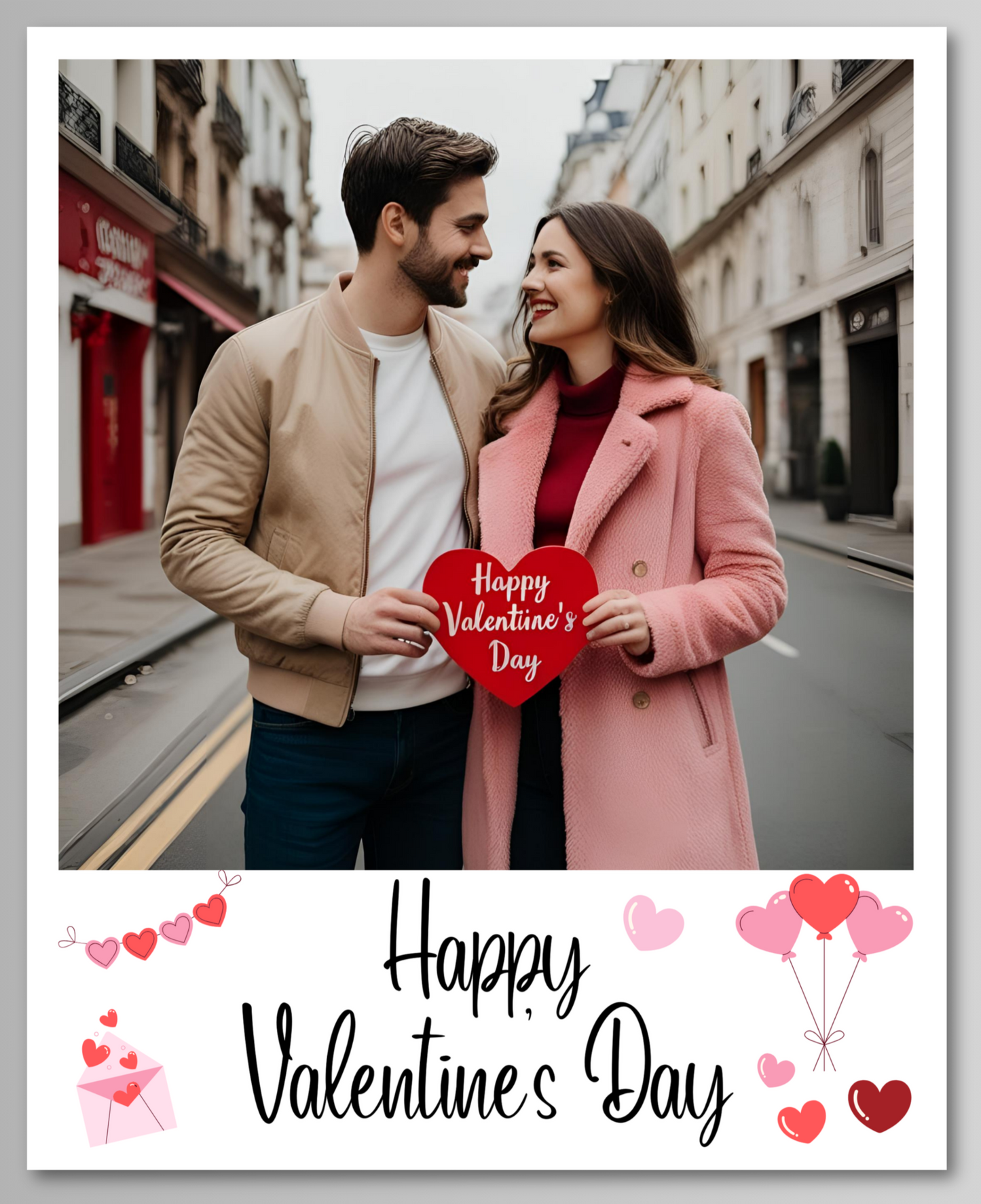 Valentines Day Photo Magnet Card