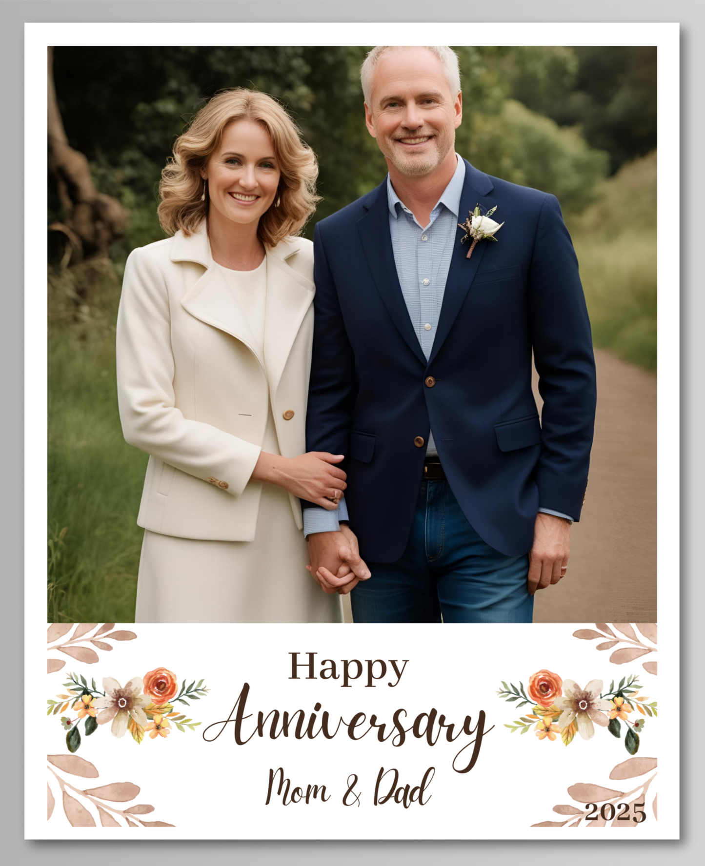 Anniversary Photo Magnet Card