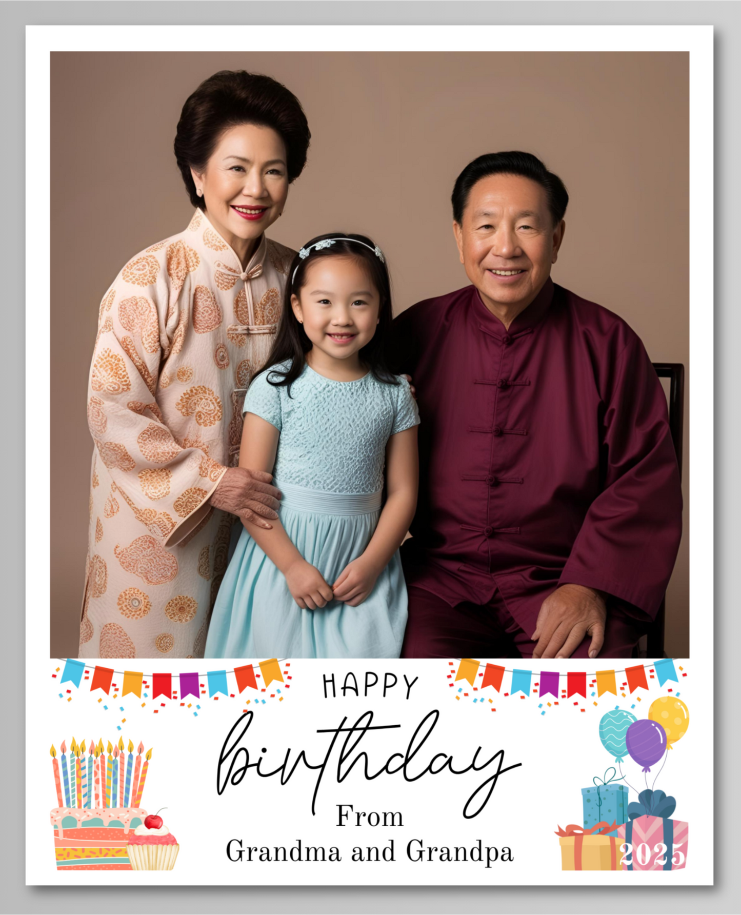 Birthday Photo Magnet Card