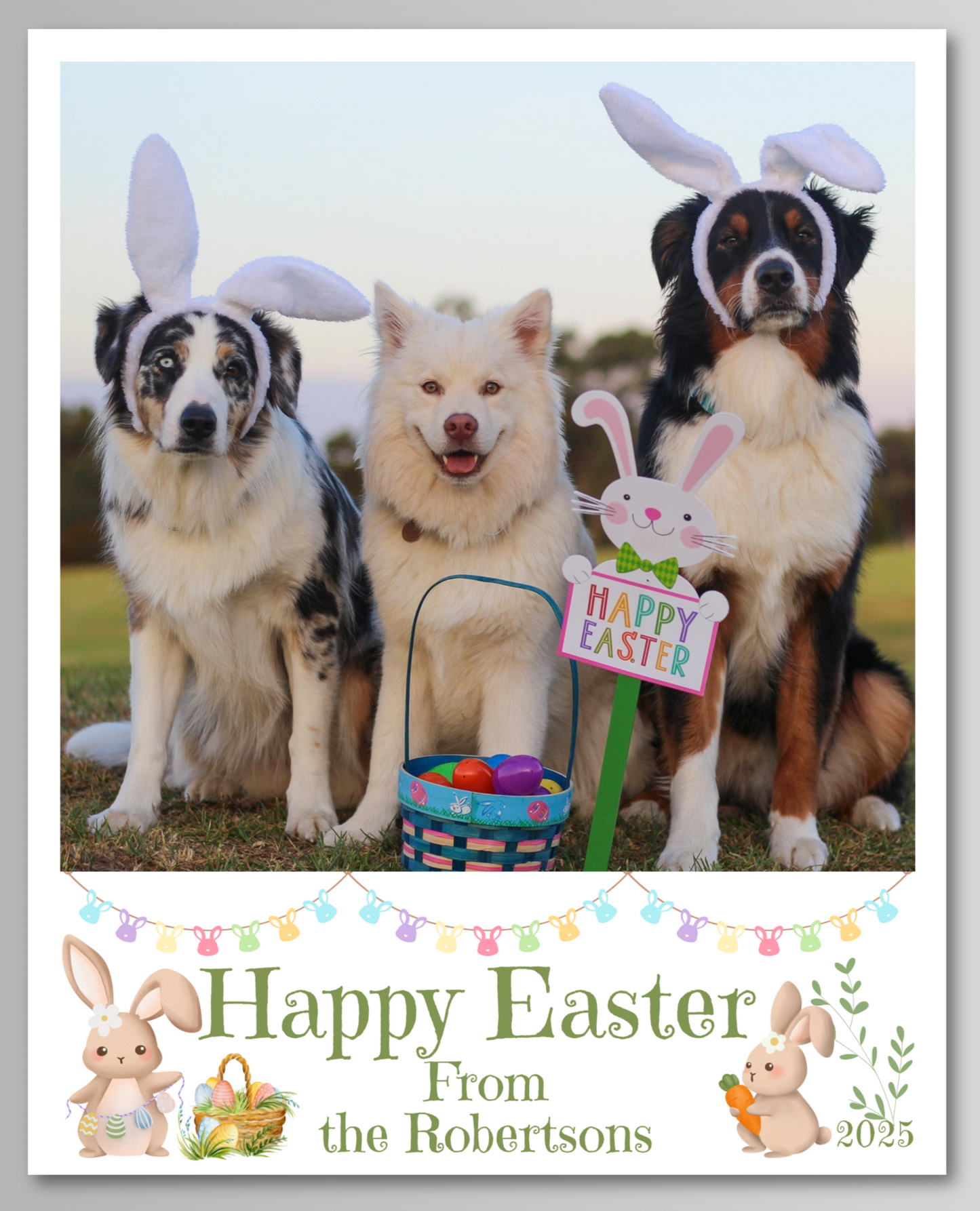 Easter Photo Magnet Card