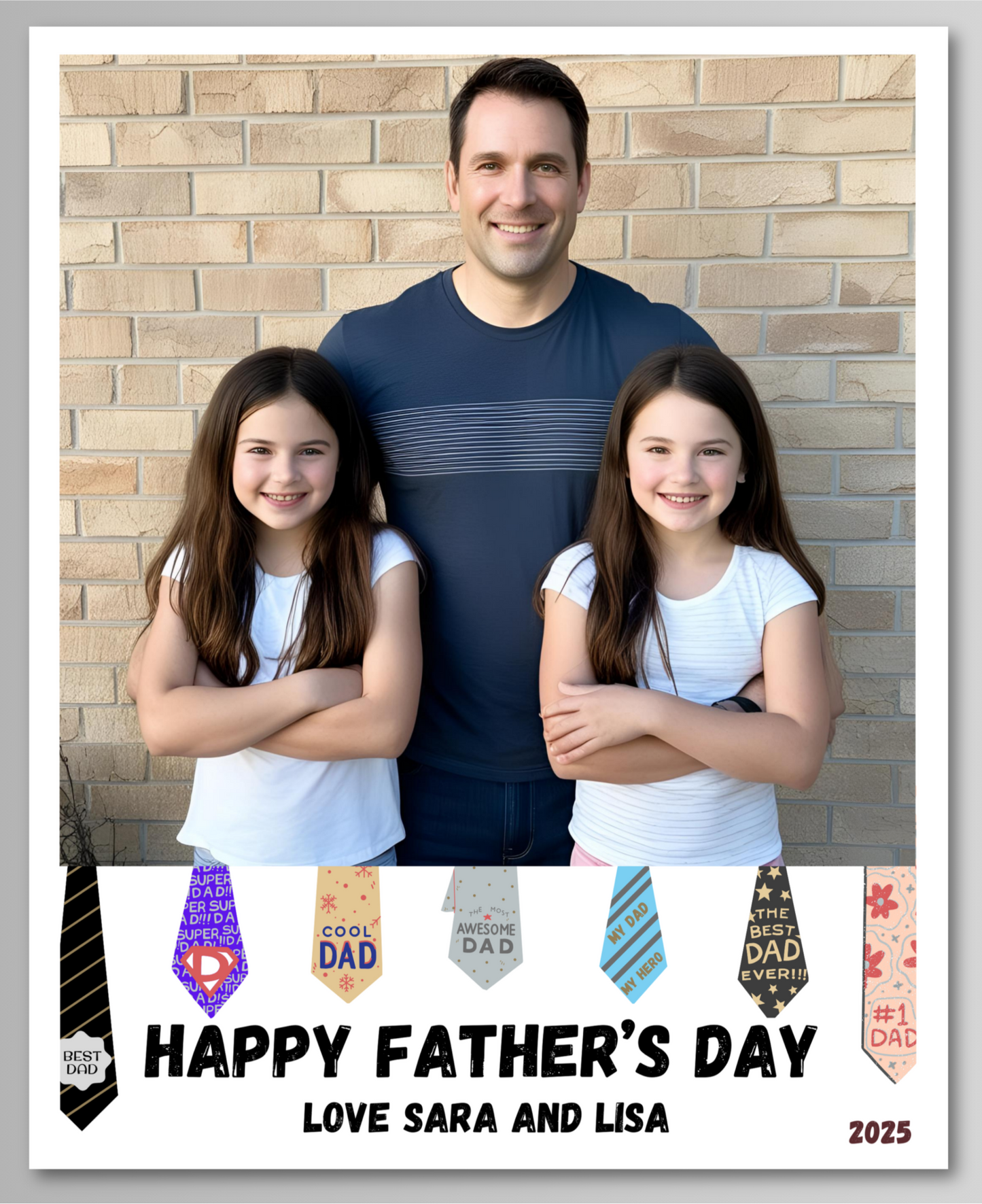 Father's Day Photo Magnet Card