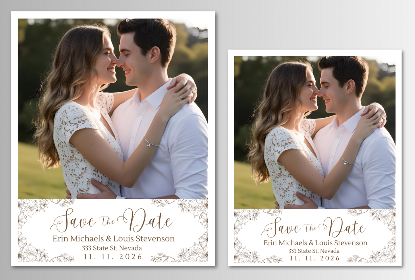 Save The Date Photo Magnet Card