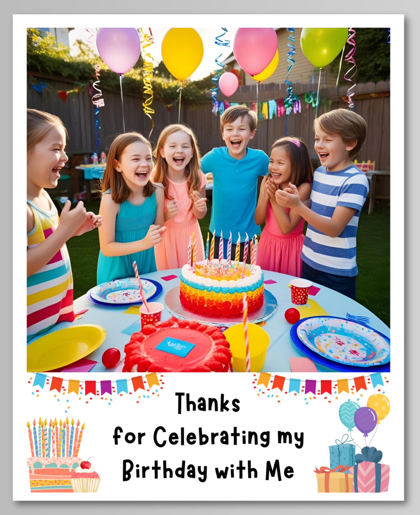 Birthday Photo Magnet Card