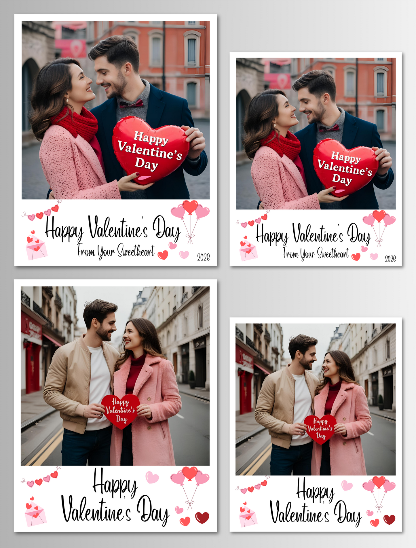 Valentines Day Photo Magnet Card